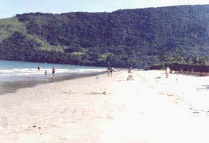 A praia da Maranduba  a mais freqentada da Regio Sul